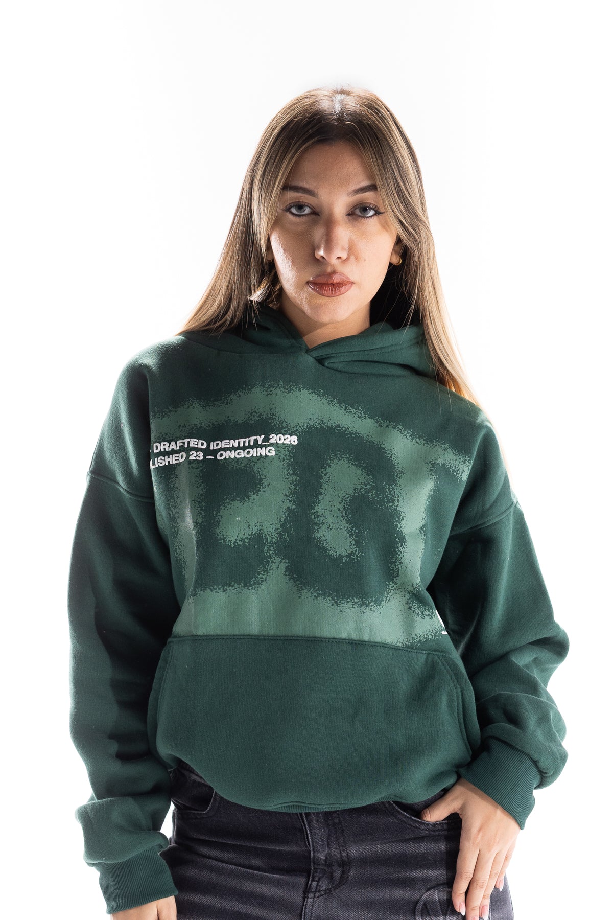 OLIVE SMOKEY HOODIE