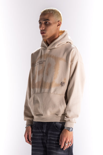 BEIGE SMOKEY HOODIE