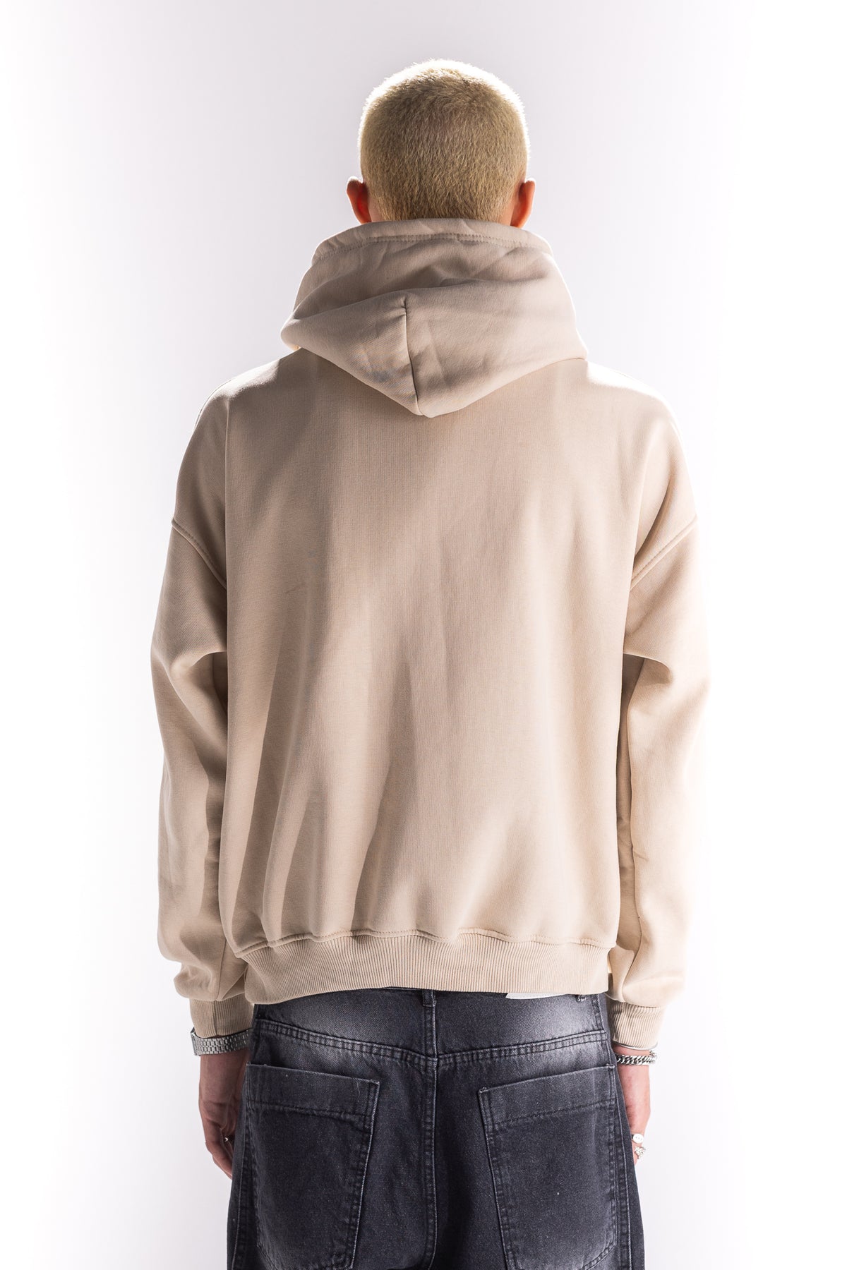 BEIGE SMOKEY HOODIE