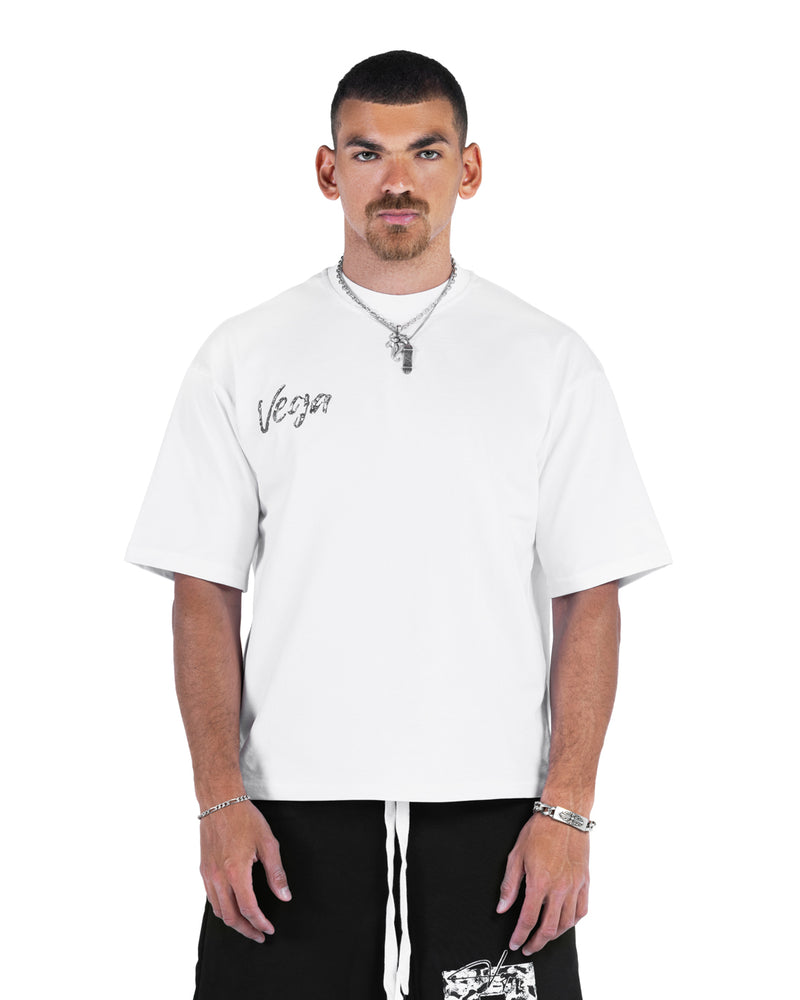 WHITE DOUBLE TEE