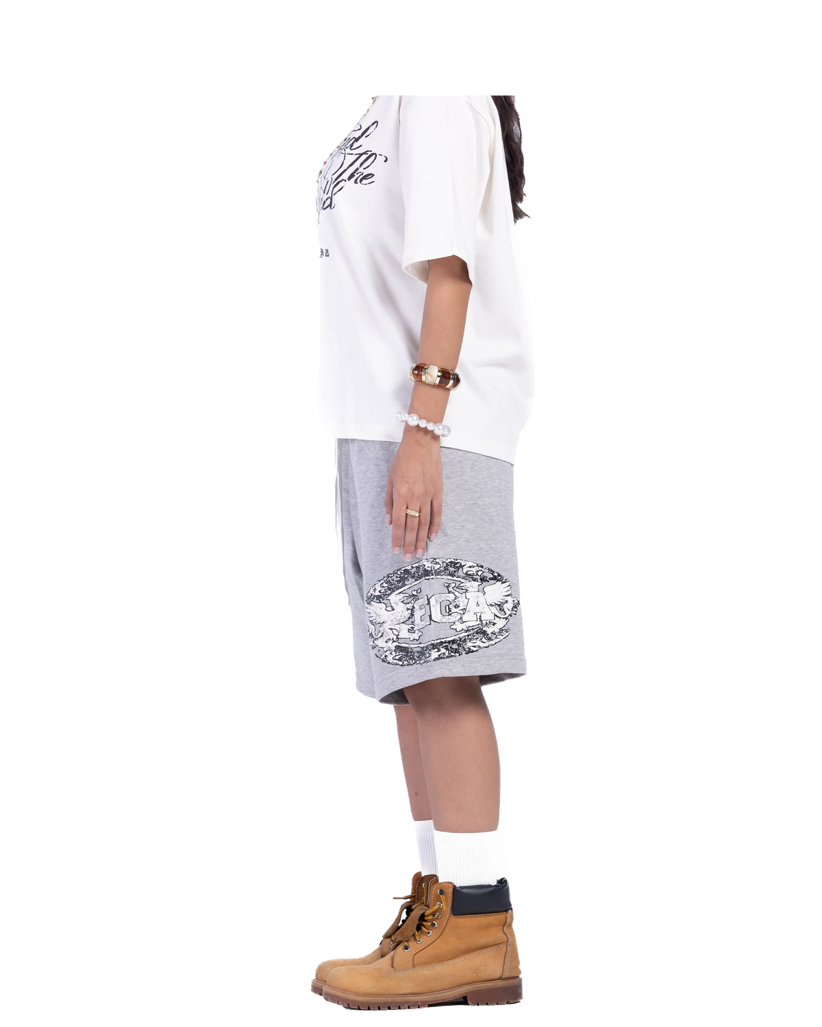 LIGHT GREY LEGEND SHORTS