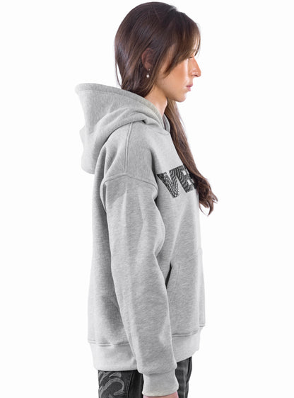 LIGHT GRAY VEGA TEXTURE HOODIE