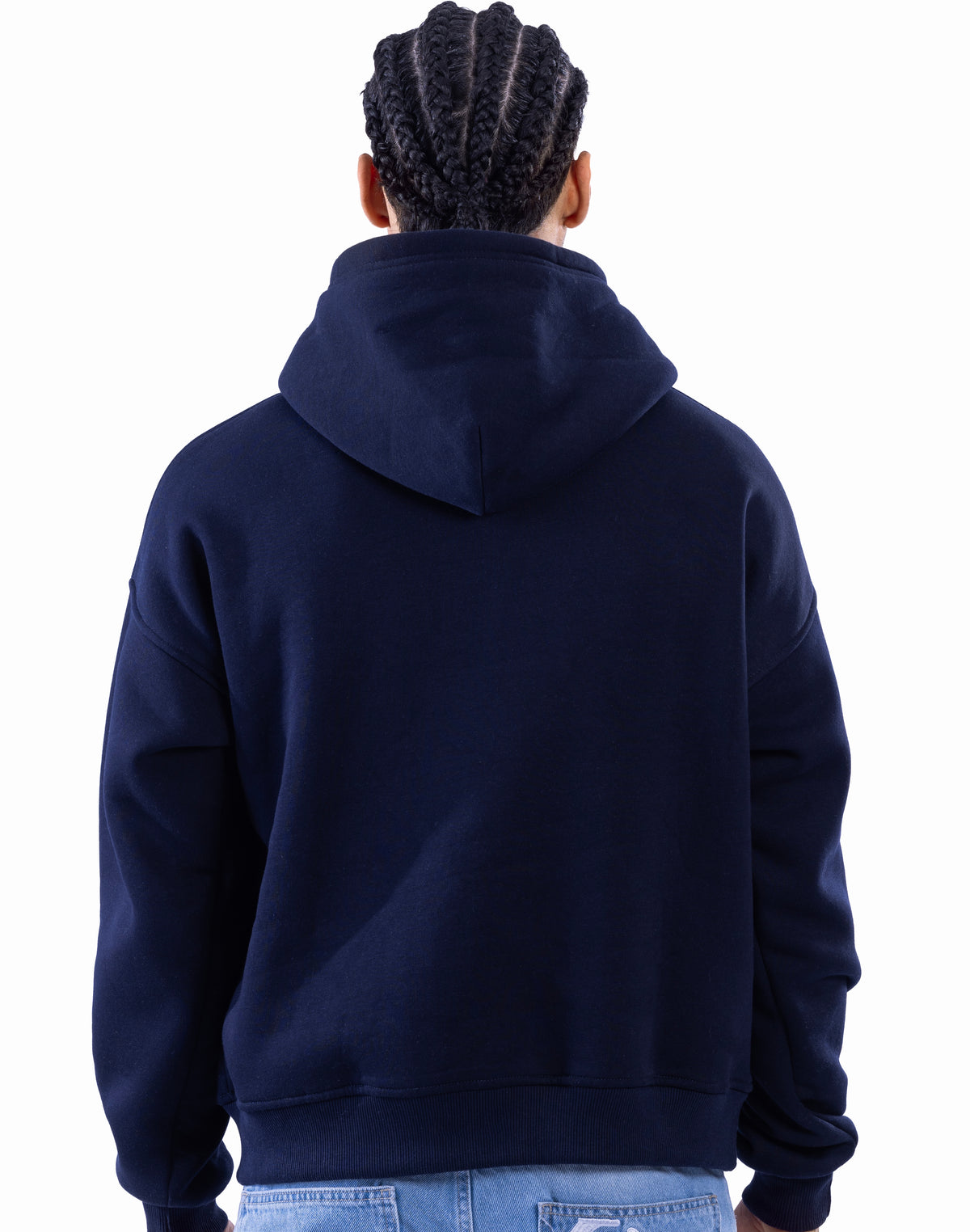 DARK BLUE VEGA TEXTURE HOODIE
