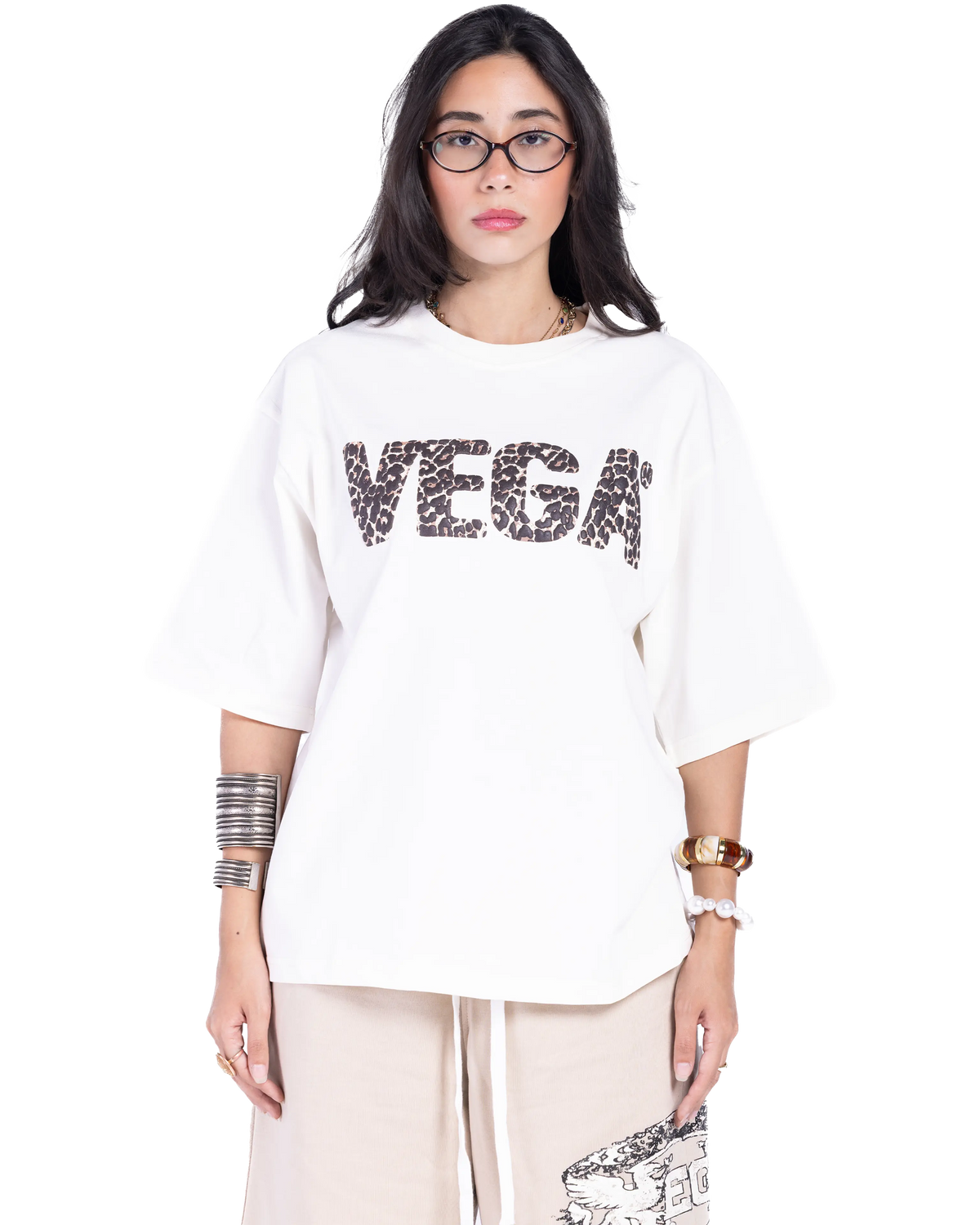 WHITE LEOPARD T-SHIRT