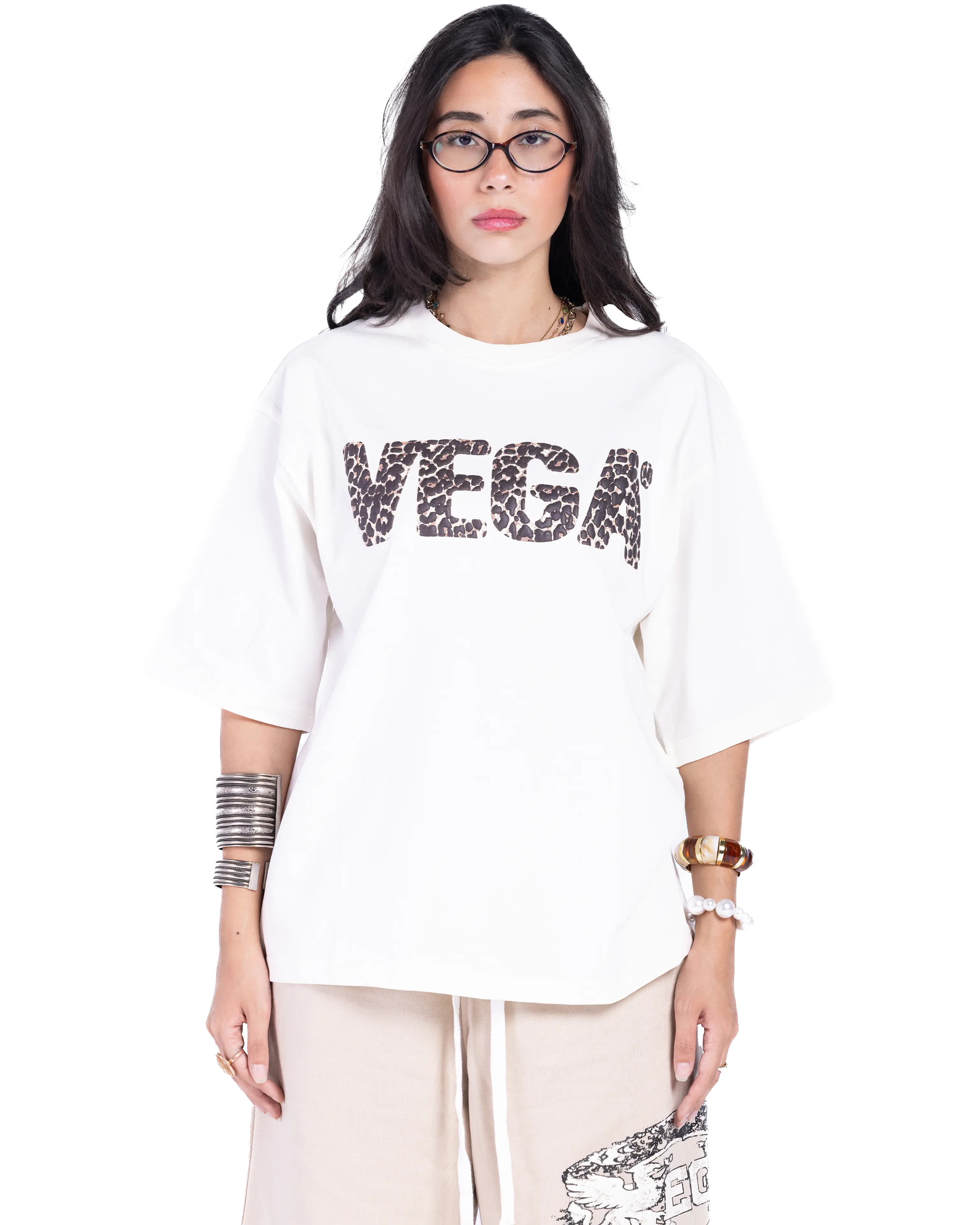 WHITE LEOPARD T-SHIRT