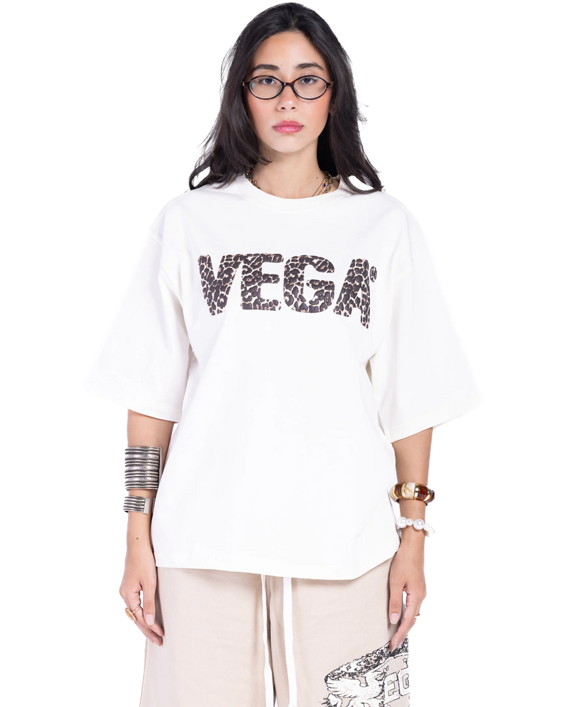 WHITE LEOPARD T-SHIRT