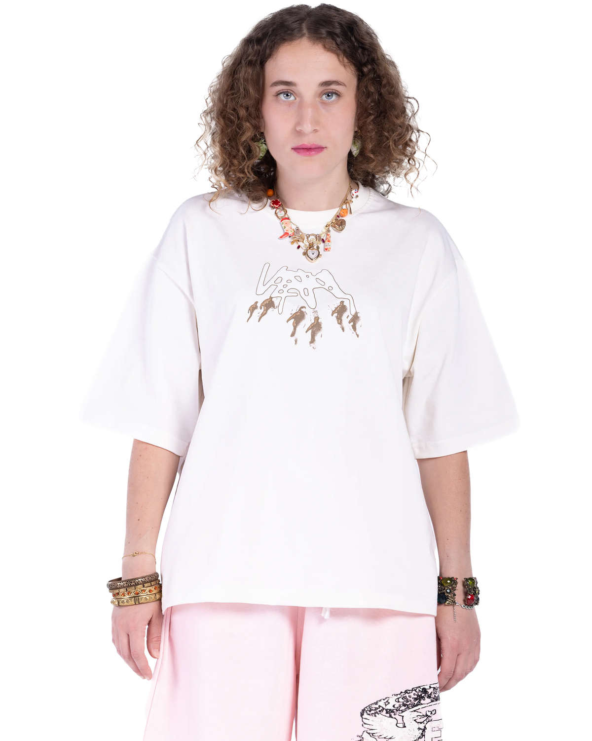 CREAM GHOST T-SHIRT