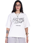 WHITE NOBLE SCRIPT T-SHIRT