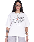 WHITE NOBLE SCRIPT T-SHIRT