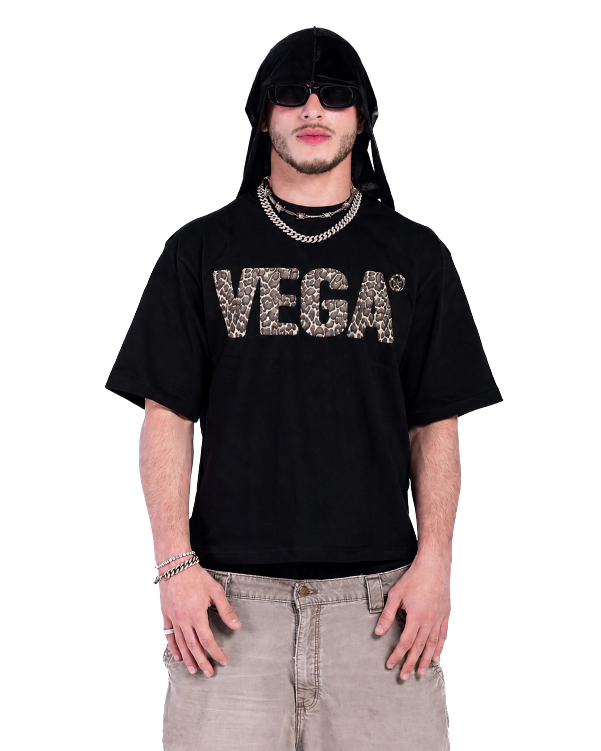 BLACK LEOPARD T-SHIRT
