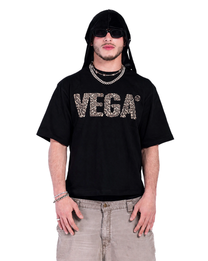 BLACK LEOPARD T-SHIRT