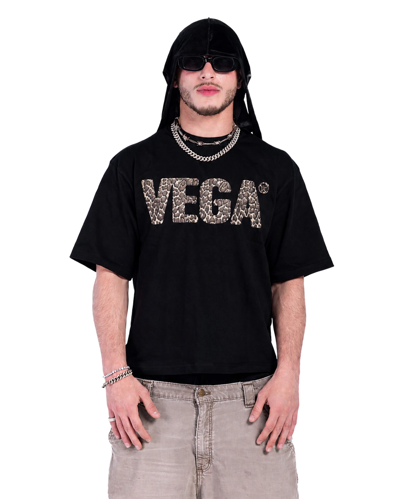 BLACK LEOPARD T-SHIRT