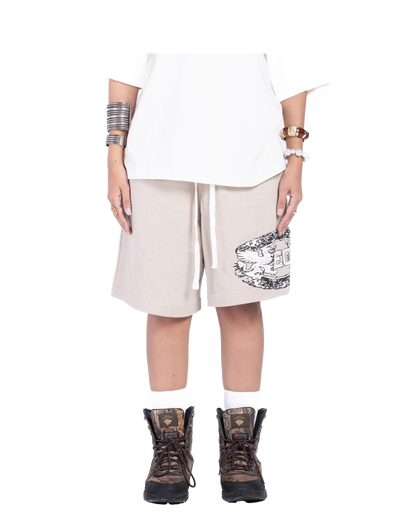 BEIGE LEGEND SHORTS