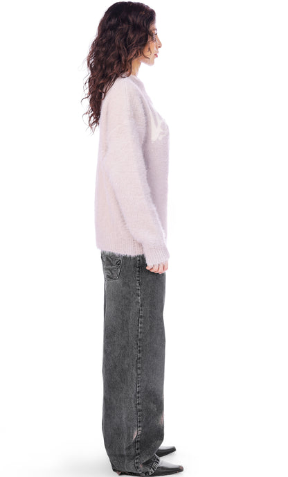 GREY MOHAIR SWEATER