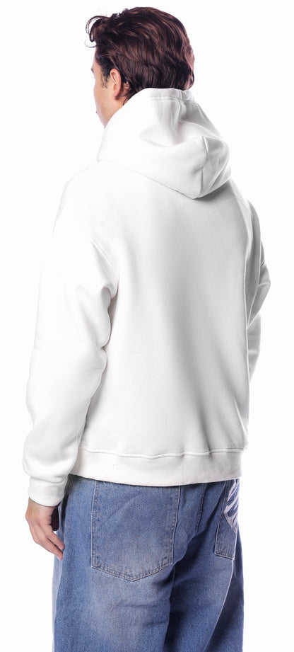 WHITE VEGA ICON HOODIE