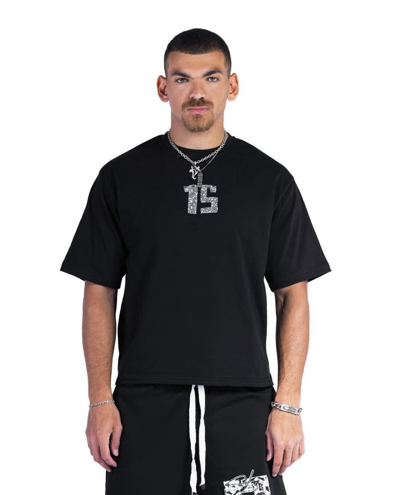 BLACK DISTRICT 15 TEE