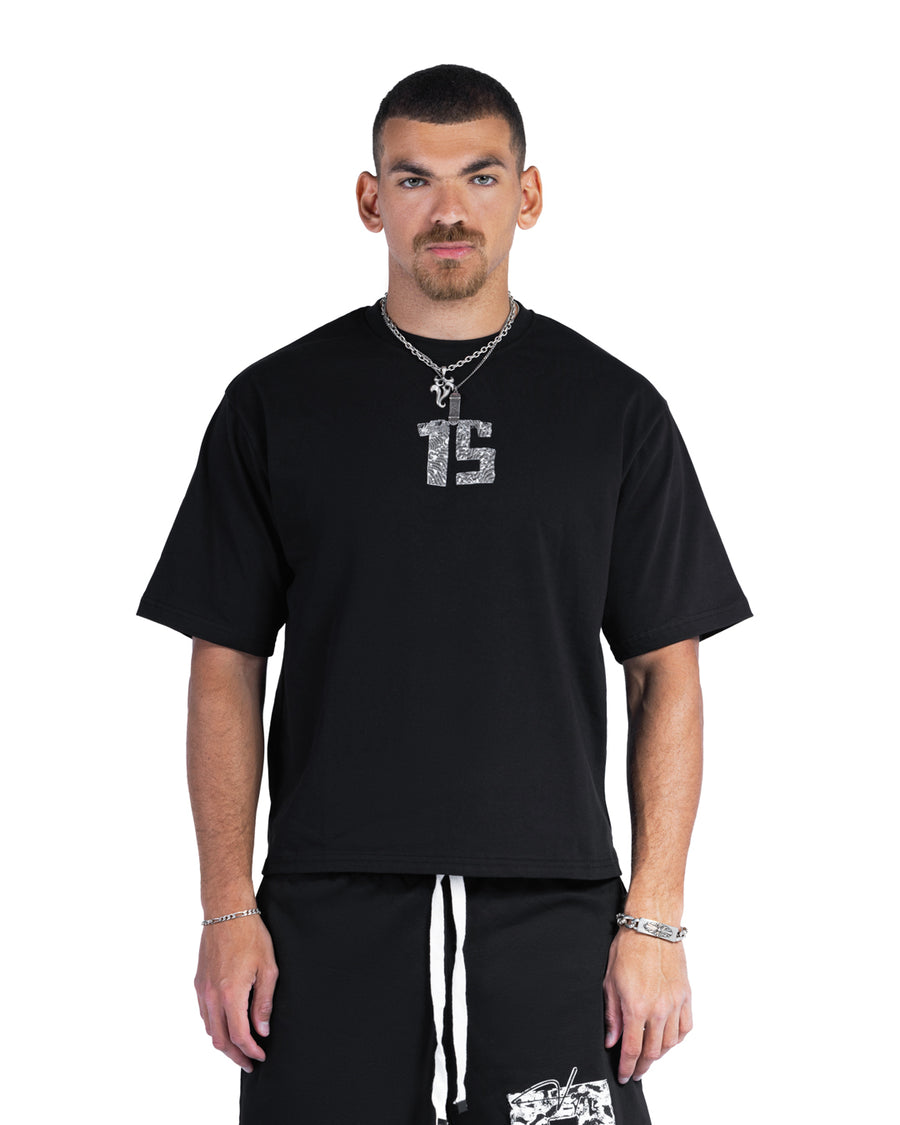 BLACK DISTRICT 15 TEE