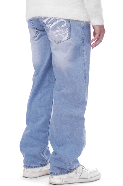 BLUE BACKPOCKET JEANS