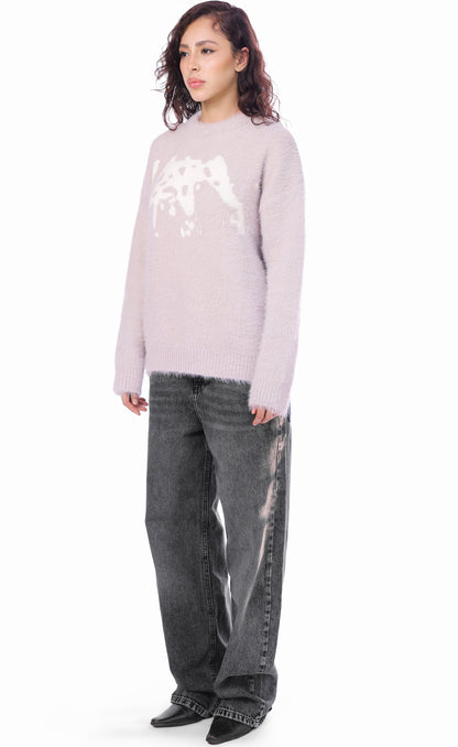 GREY MOHAIR SWEATER
