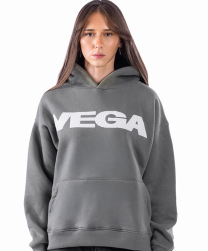 GRAY VEGA TEXTURE HOODIE
