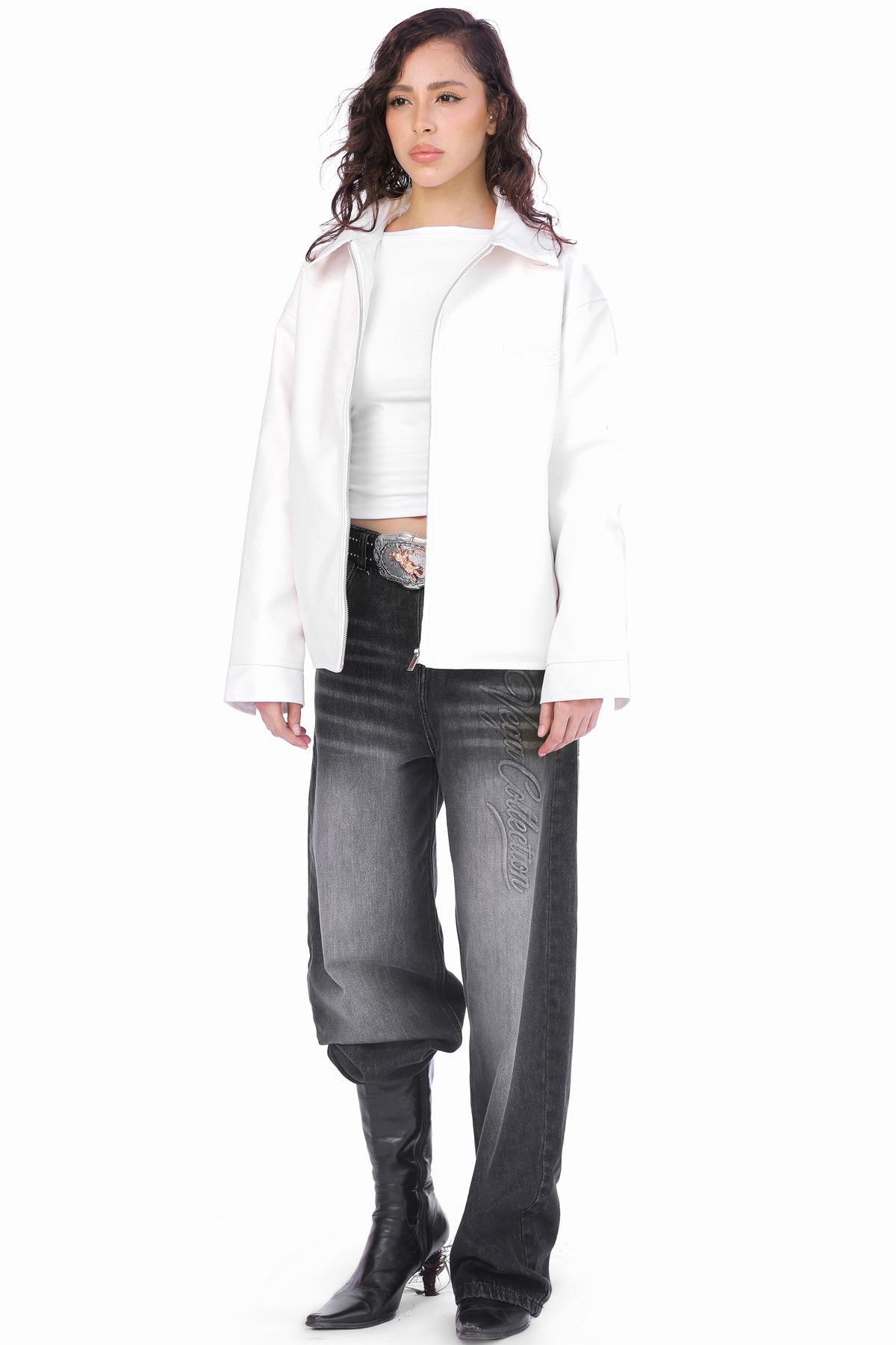 WHITE JOE'S LEATHER JACKET