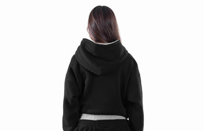 BLACK DOUBLE TAKE HOODIE