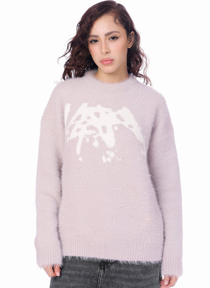 GREY MOHAIR SWEATER