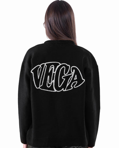 BLACK VEGA EMBLEM KNIT
