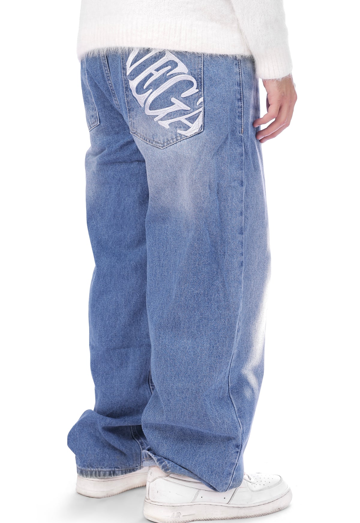 DARK BLUE BACKPOCKET JEANS