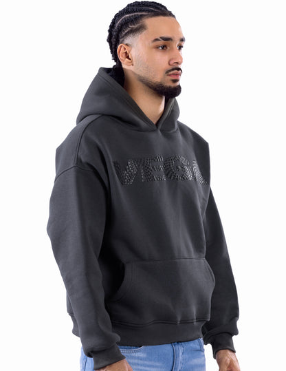 DARK GRAY VEGA TEXTURE HOODIE