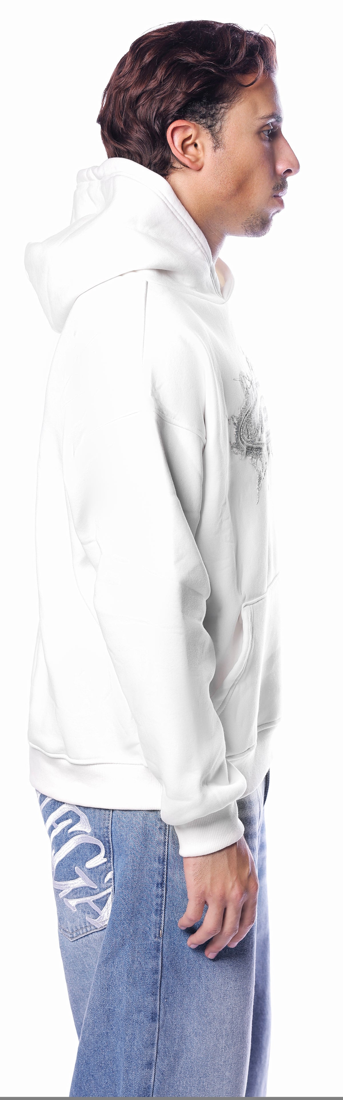 WHITE VEGA ICON HOODIE