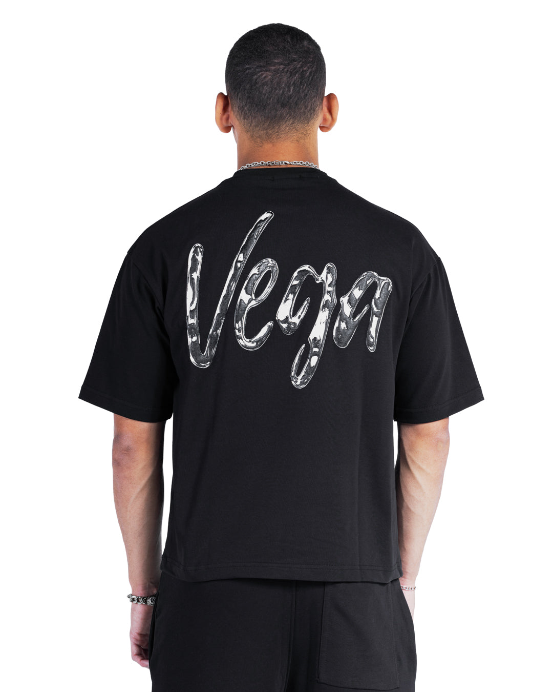 BLACK DOUBLE TEE