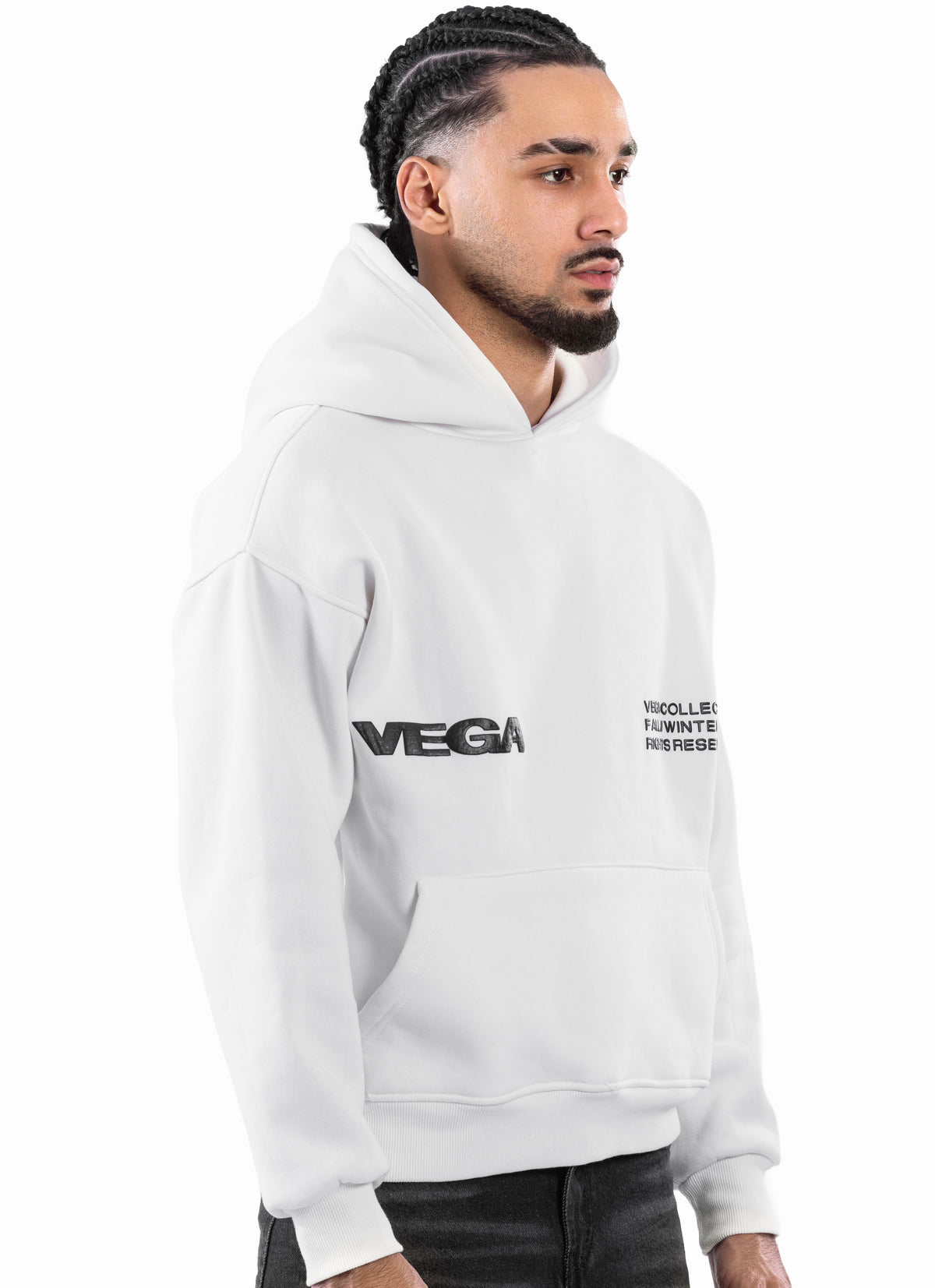 WHITE VEGA SIGNATURE HOODIE