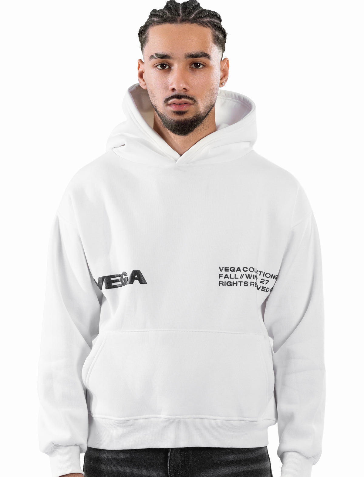 WHITE VEGA SIGNATURE HOODIE