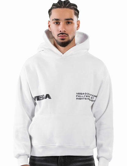 WHITE VEGA SIGNATURE HOODIE