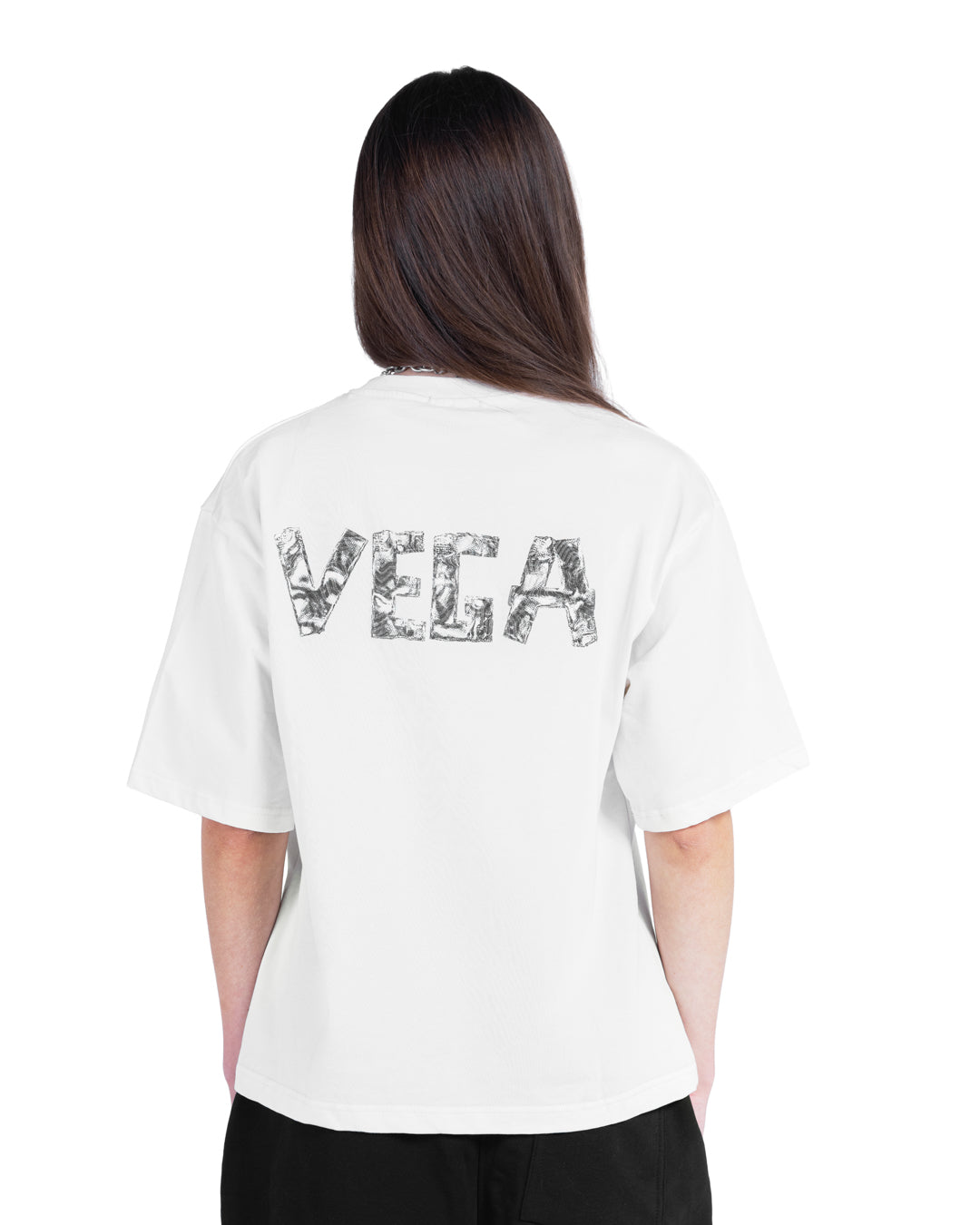 WHITE DISTRACT 15 TEE