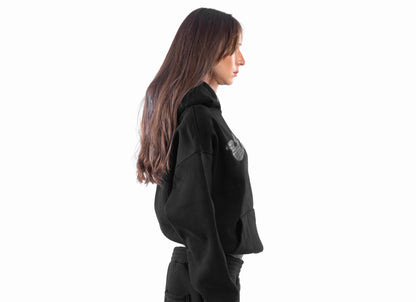 BLACK DOUBLE TAKE HOODIE