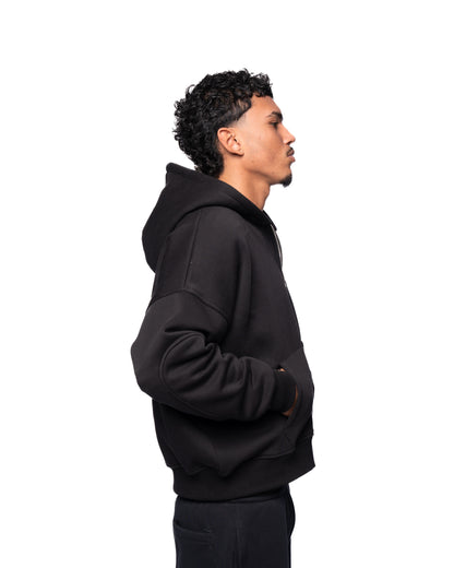 BLACK BASIC ZIP UP