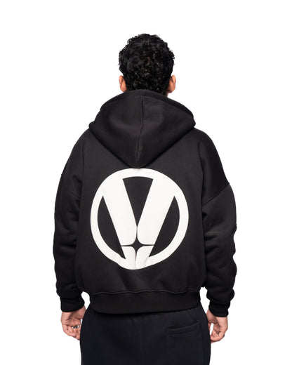 BLACK BASIC ZIP UP