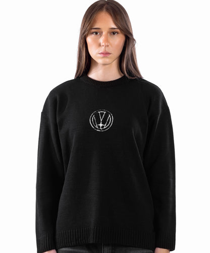 BLACK VEGA EMBLEM KNIT