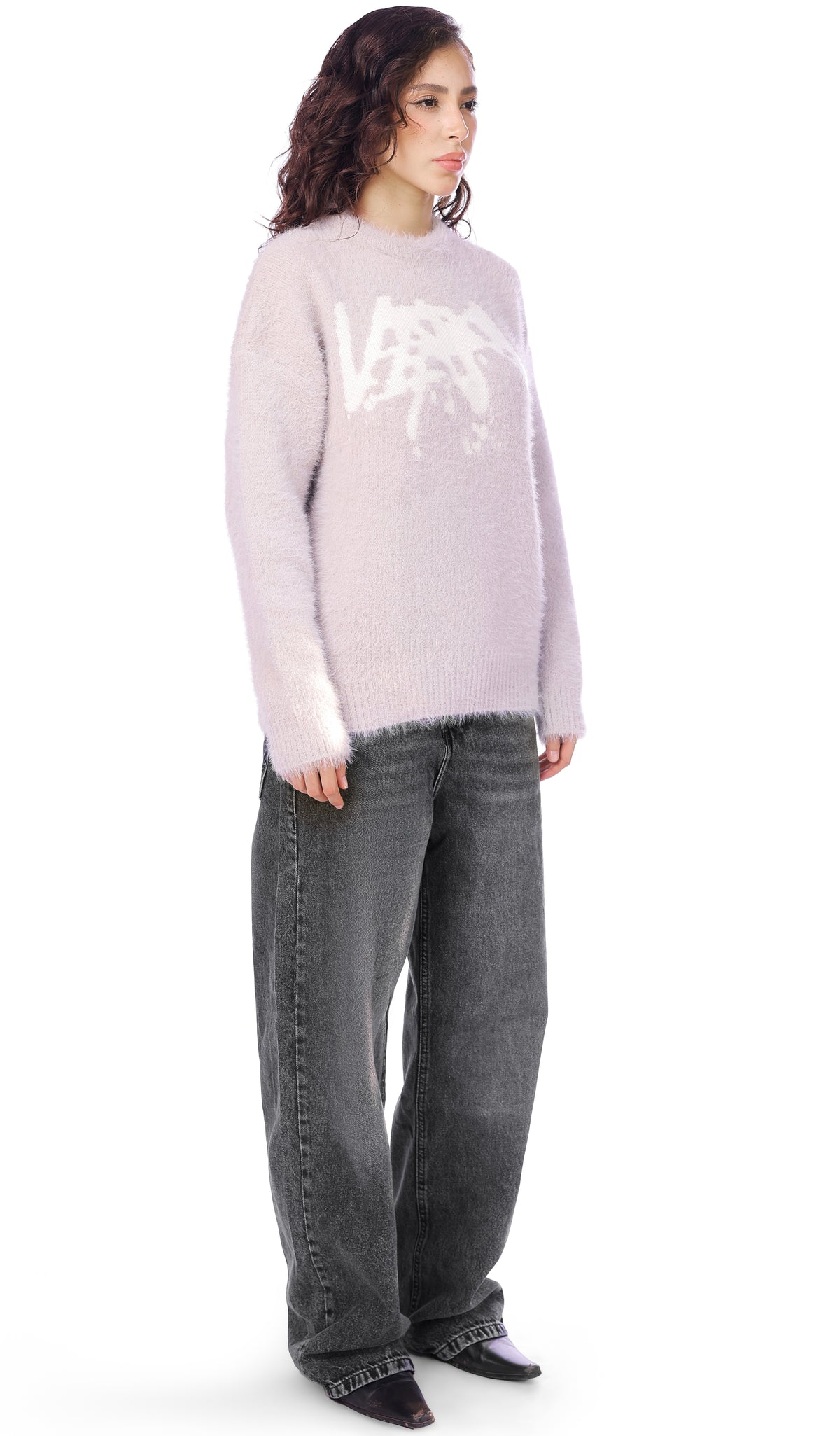 GREY MOHAIR SWEATER